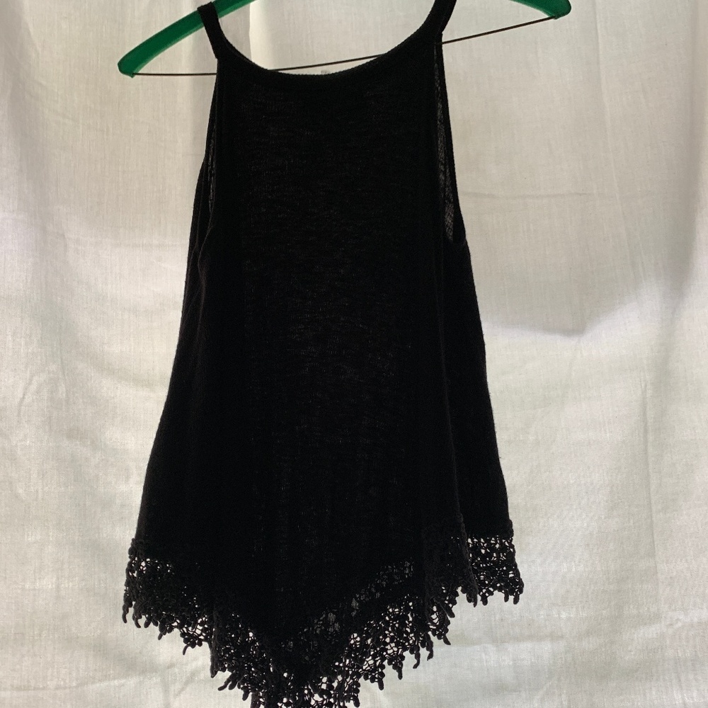 Black tank top
